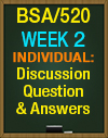BSA/520 Week 2 Discussion Question